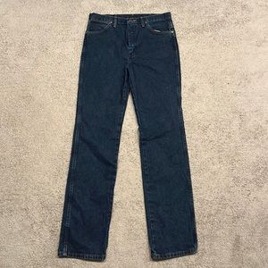 Wrangler 100% cotton straight cut blue jeans